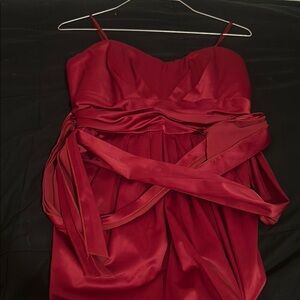 Alyn Paige Red Sleeveless Sundress for Cocktail